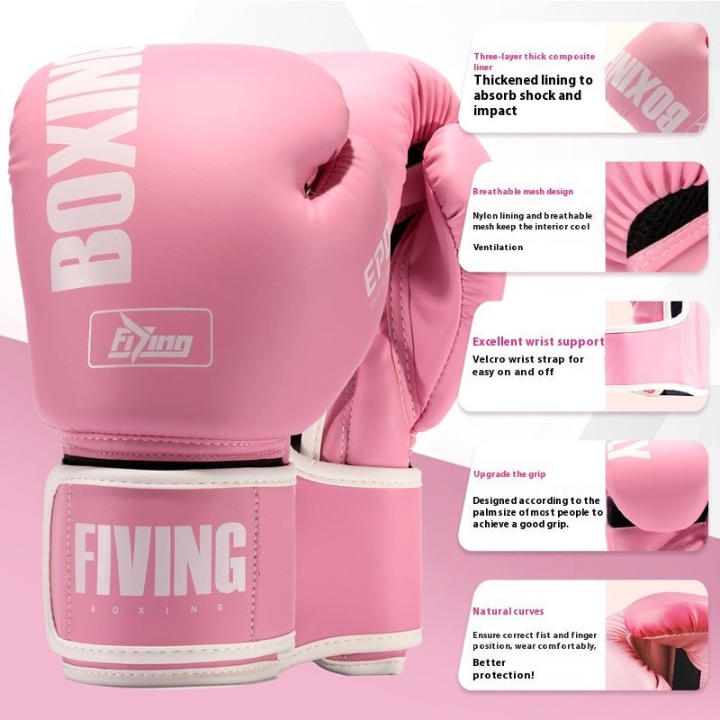 Professional Women's Boxing Glove Sanda Fight Fighting Morandi Boxing Gloves Training Gloves - IVOIRART.COM