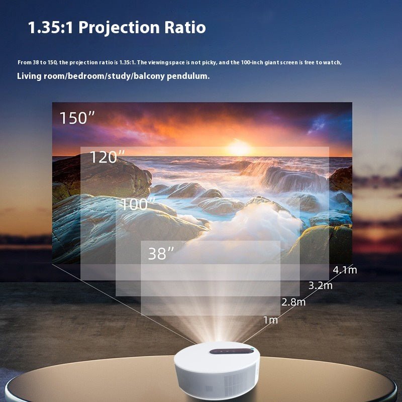Projecteur HD de théâtre à domicile Intelligent pour chambre avec résolution 720p - IVOIRART.COM