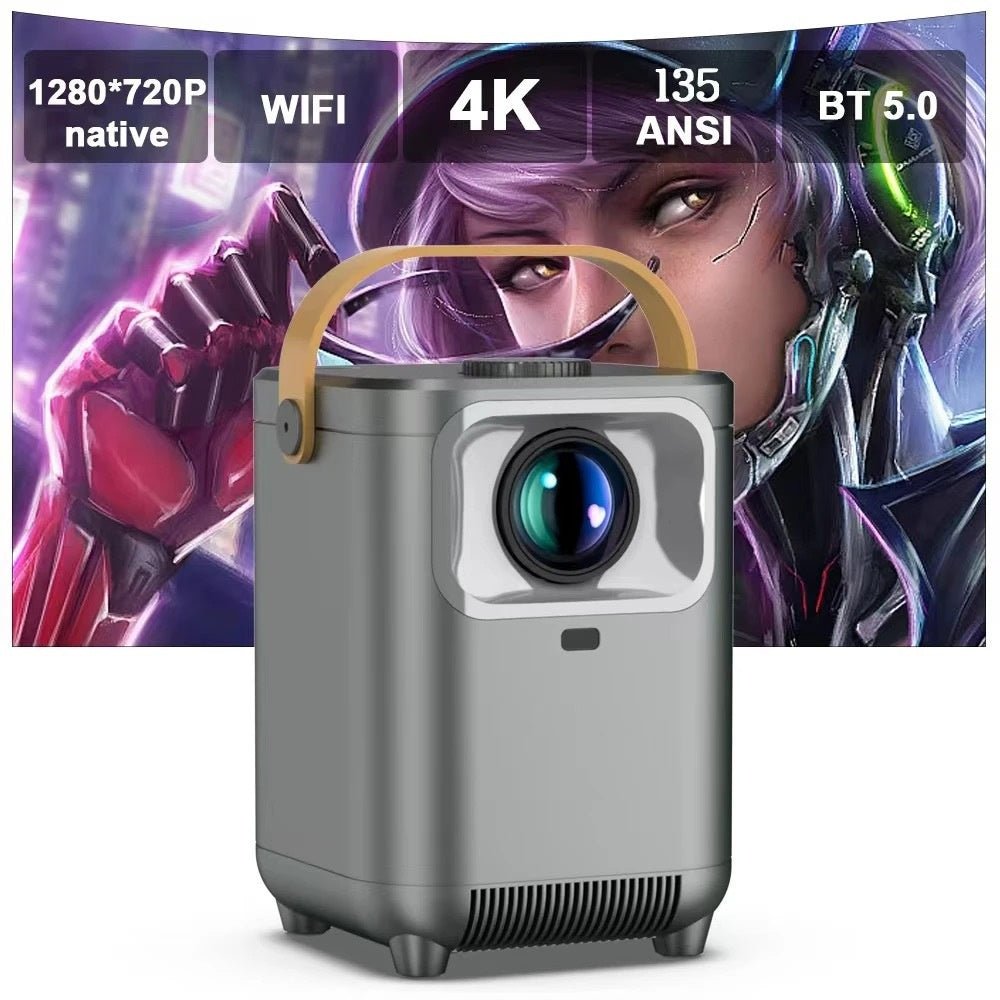 Projecteur HD portable tout-en-un pour la maison 720p 60W Gris, Luminosité 120lm - IVOIRART.COM