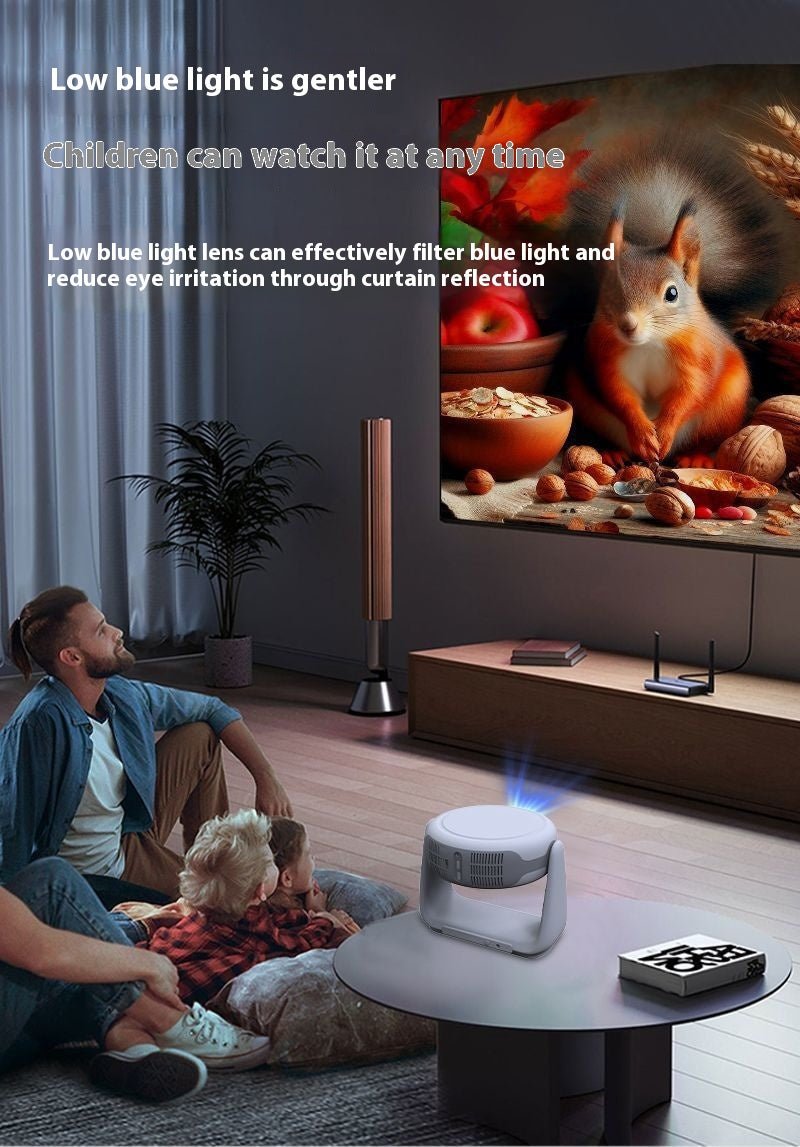 Projecteur intelligent 5G vocal HD 4K pour maison, mur direct, wifi automatique - IVOIRART.COM