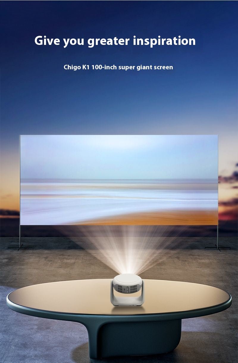 Projecteur intelligent 5G vocal HD 4K pour maison, mur direct, wifi automatique - IVOIRART.COM