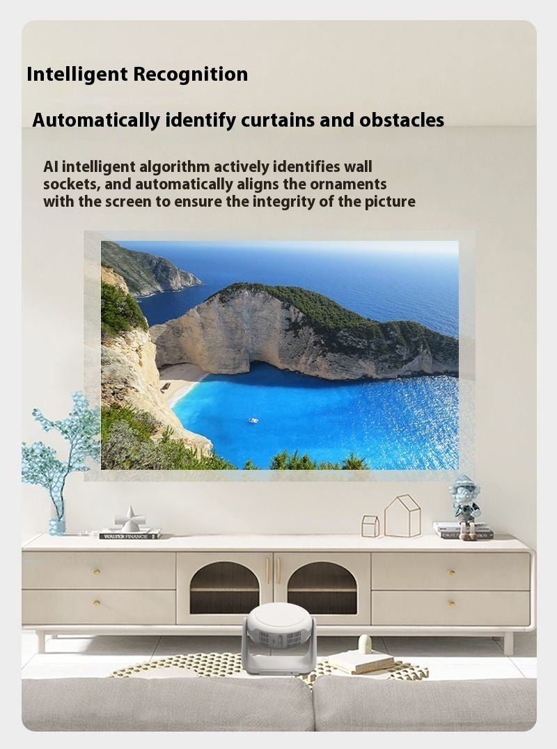 Projecteur intelligent 5G vocal HD 4K pour maison, mur direct, wifi automatique - IVOIRART.COM