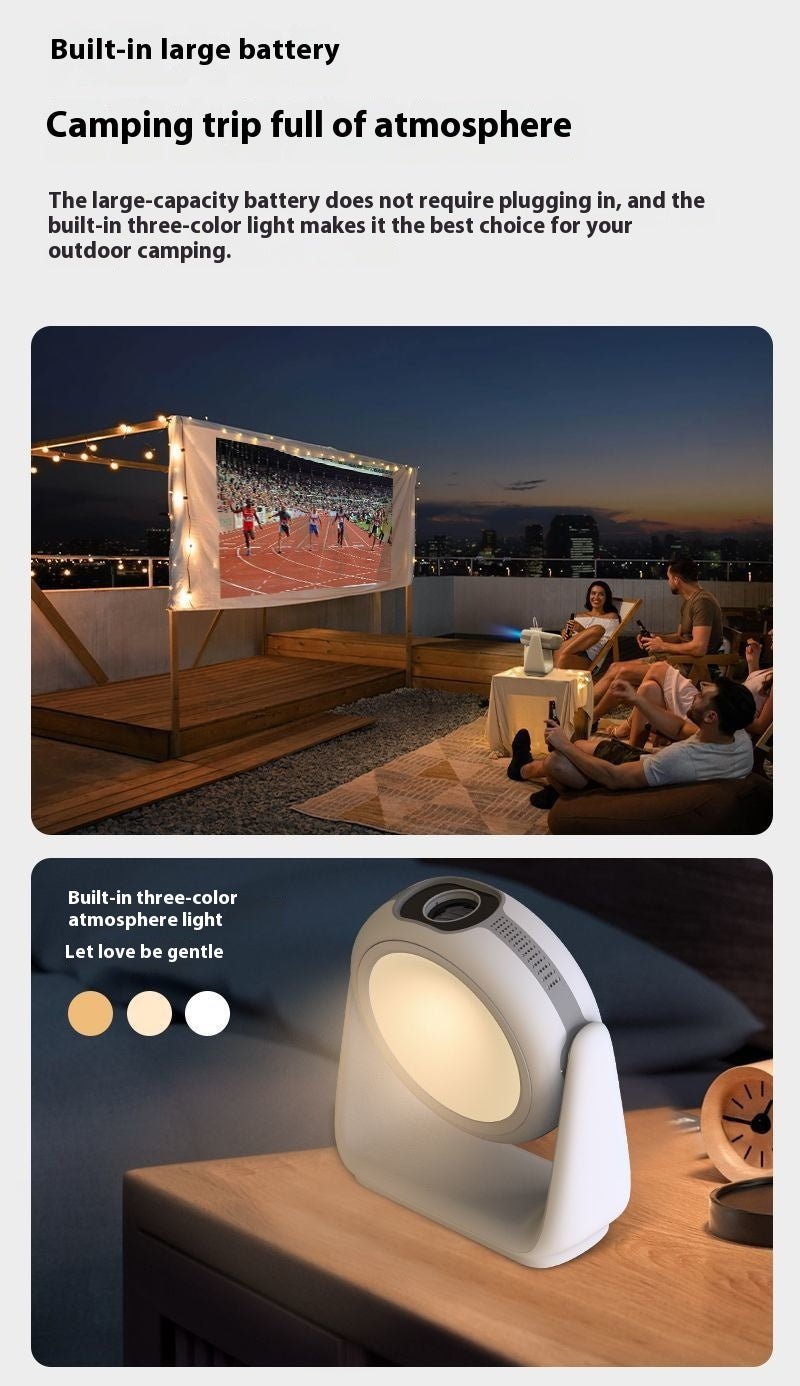 Projecteur intelligent 5G vocal HD 4K pour maison, mur direct, wifi automatique - IVOIRART.COM