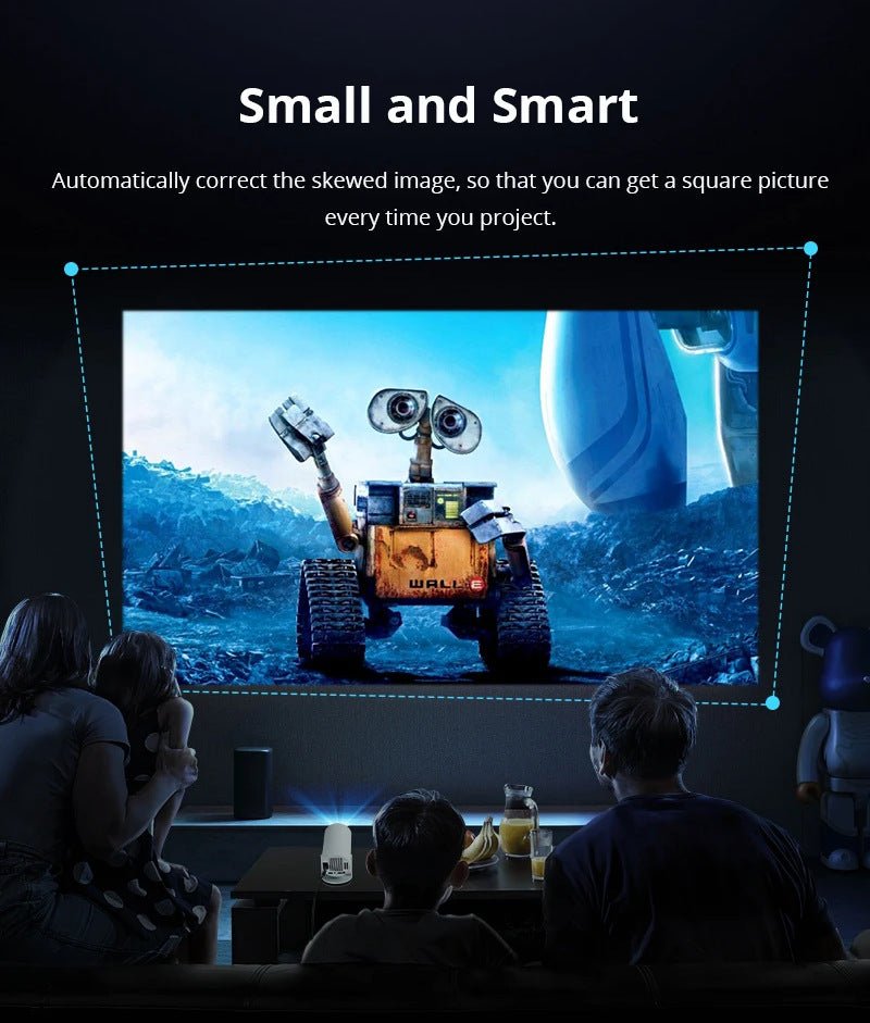 Projecteur intelligent Barrel Machine Hy300 avec écran de projection AnzhuoHD blanc - IVOIRART.COM