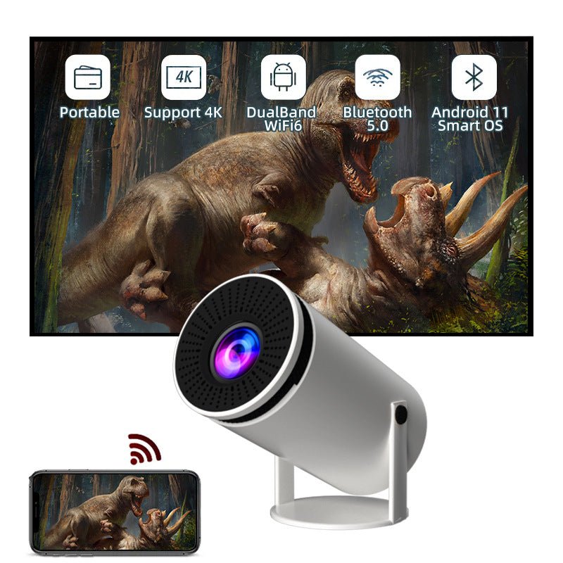 Projecteur intelligent Barrel Machine Hy300 avec écran de projection AnzhuoHD blanc - IVOIRART.COM