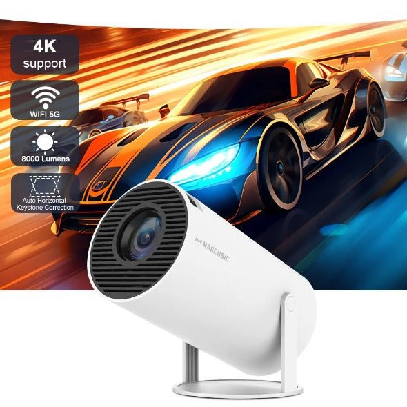Projecteur intelligent Barrel Machine Hy300 avec écran de projection AnzhuoHD blanc - IVOIRART.COM