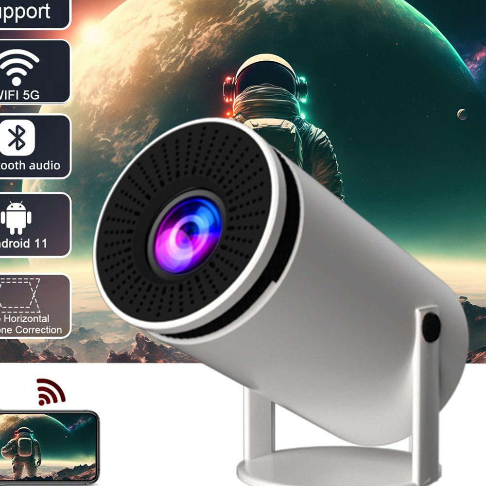 Projecteur intelligent Barrel Machine Hy300 avec écran de projection AnzhuoHD blanc - IVOIRART.COM