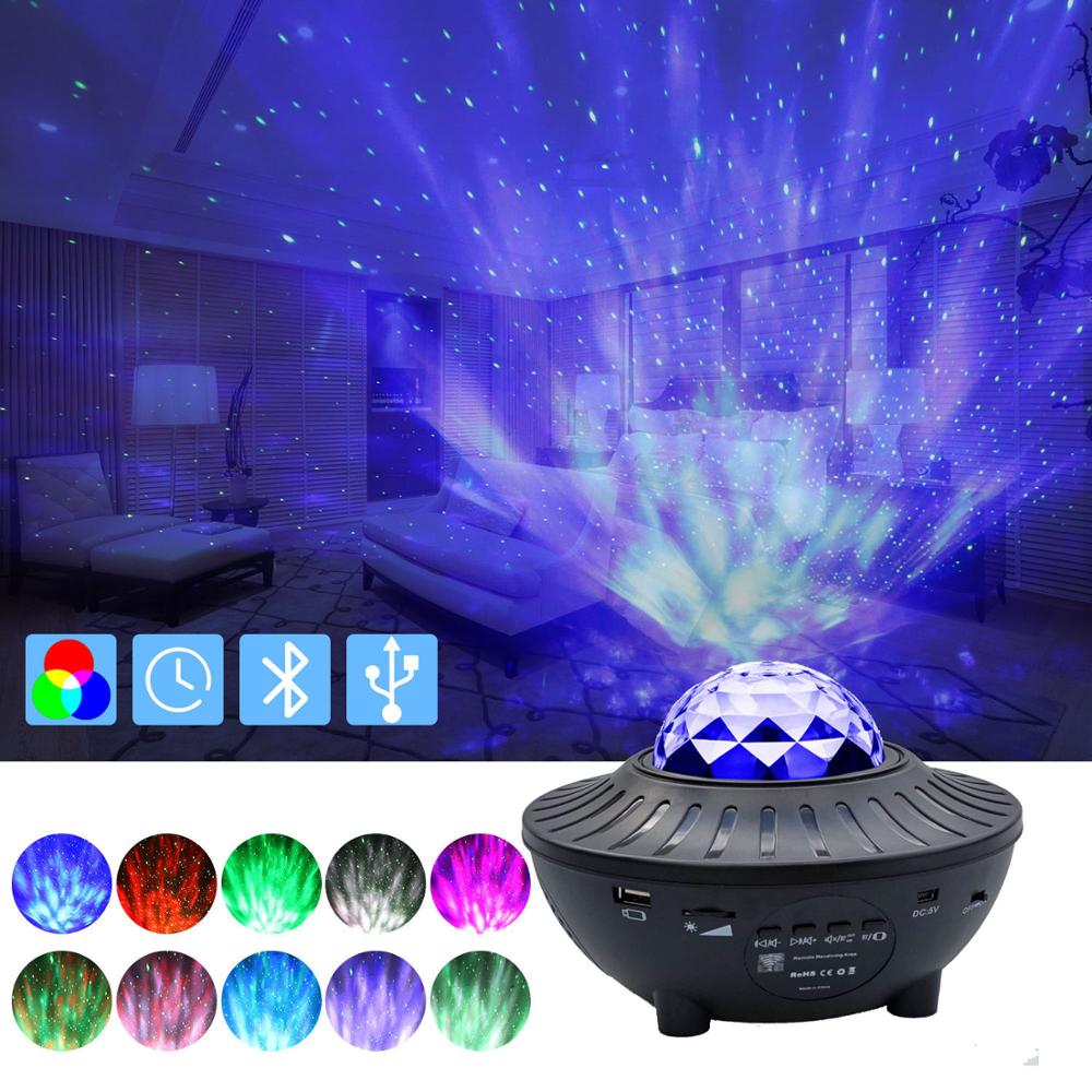 Projecteur lumineux musical LED Bluetooth avec ciel étoilé et sécurité papillon - IVOIRART.COM