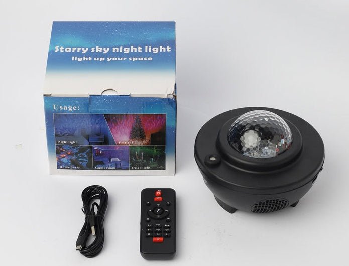 Projecteur lumineux musical LED Bluetooth avec ciel étoilé et sécurité papillon - IVOIRART.COM
