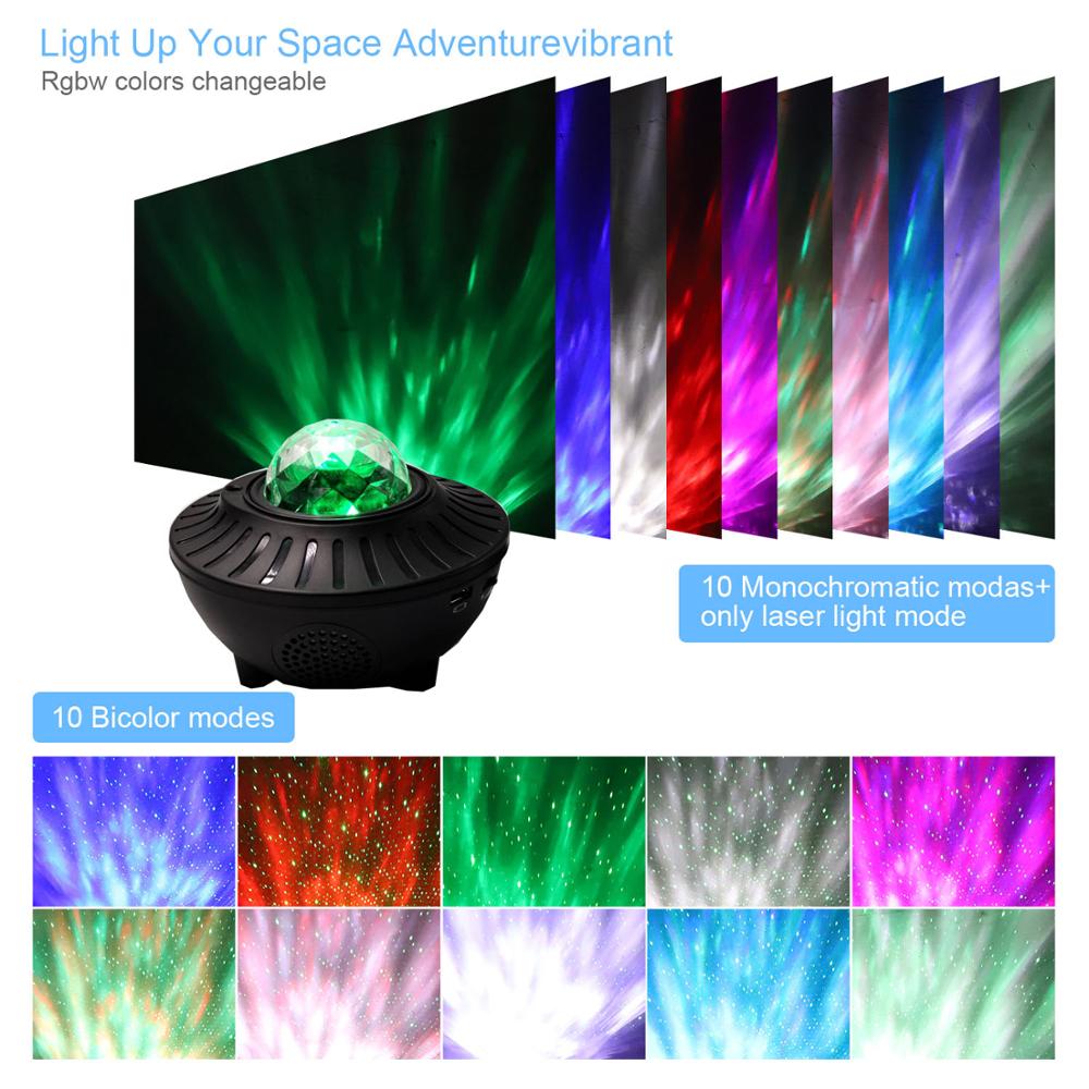 Projecteur lumineux musical LED Bluetooth avec ciel étoilé et sécurité papillon - IVOIRART.COM