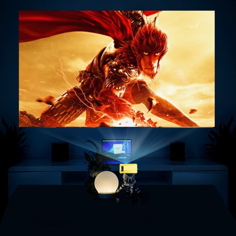 Projecteur Mini LED Haute Définition 1080P Portable et Compact pour Voyage - IVOIRART.COM