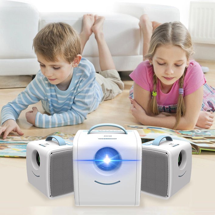 Projecteur portable LED pour enfants 1080P HD - Support USB/HDMI/AV, facile mini - IVOIRART.COM