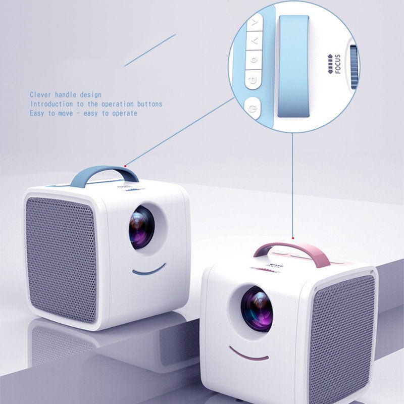 Projecteur portable LED pour enfants 1080P HD - Support USB/HDMI/AV, facile mini - IVOIRART.COM