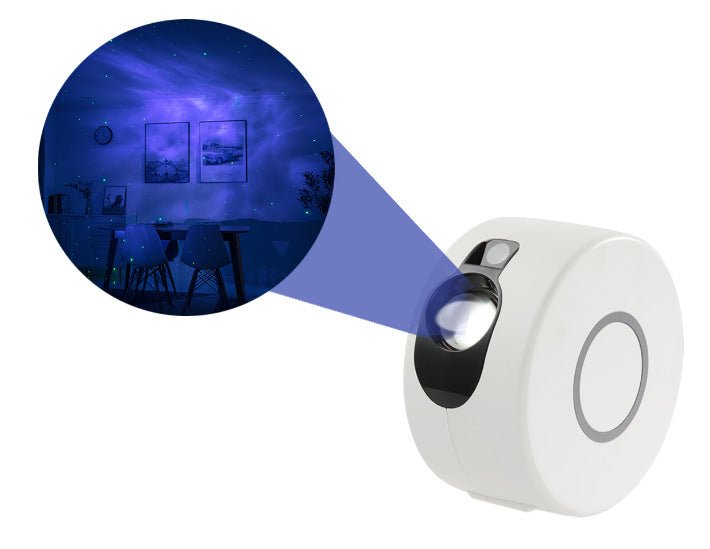 Projecteur Rotatif Céleste Galaxy avec Ciel Étoilé Multicolore Dynamique - IVOIRART.COM