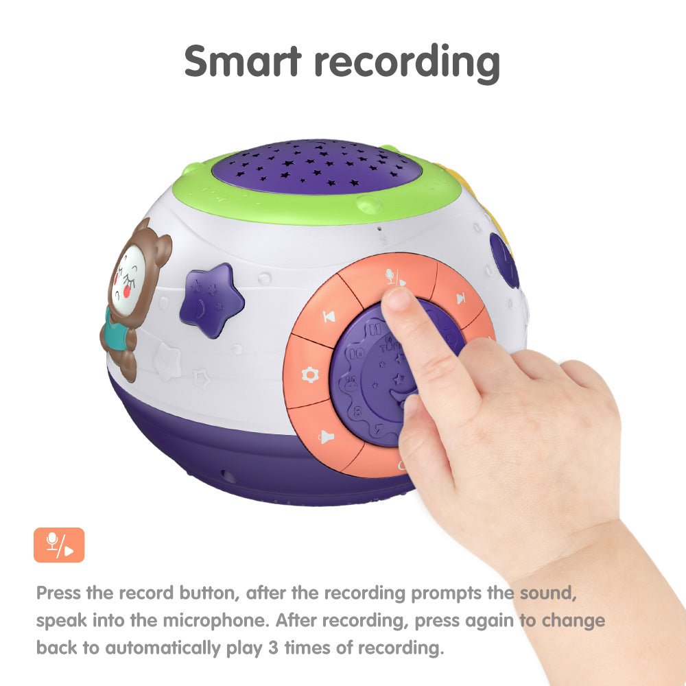 Projecteur Veilleuse Ciel Étoilé pour Enfants avec Sons Animaux et Musique - IVOIRART.COM