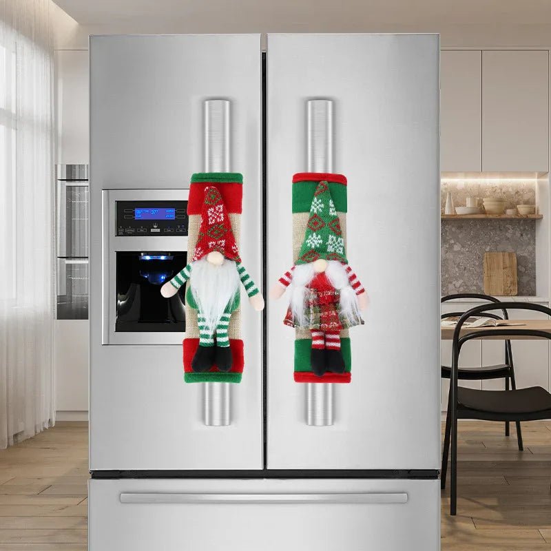 Protège - Poignée de Porte de Réfrigérateur de Noël Décorations Maison Festives - IVOIRART.COM