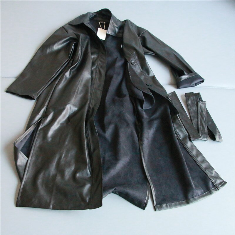 PU leather windbreaker motorcycle jacket coat - IVOIRART.COM