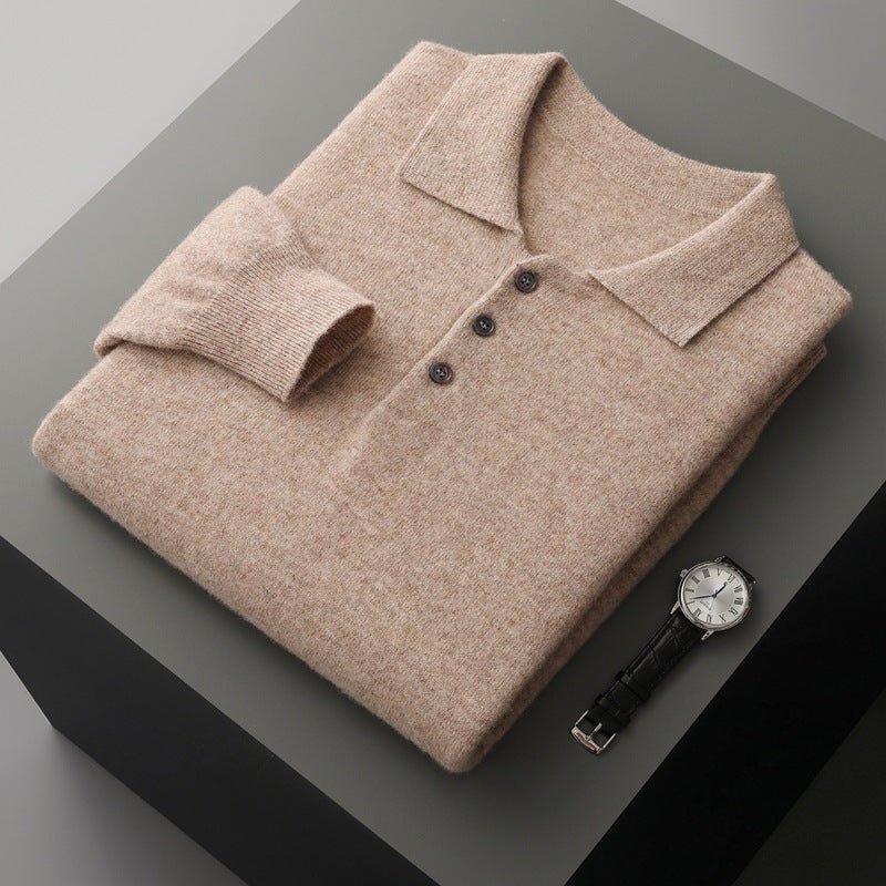 Pull col châle en cachemire pour homme — Pull-over ample, style T-shirt élégant. - IVOIRART.COM