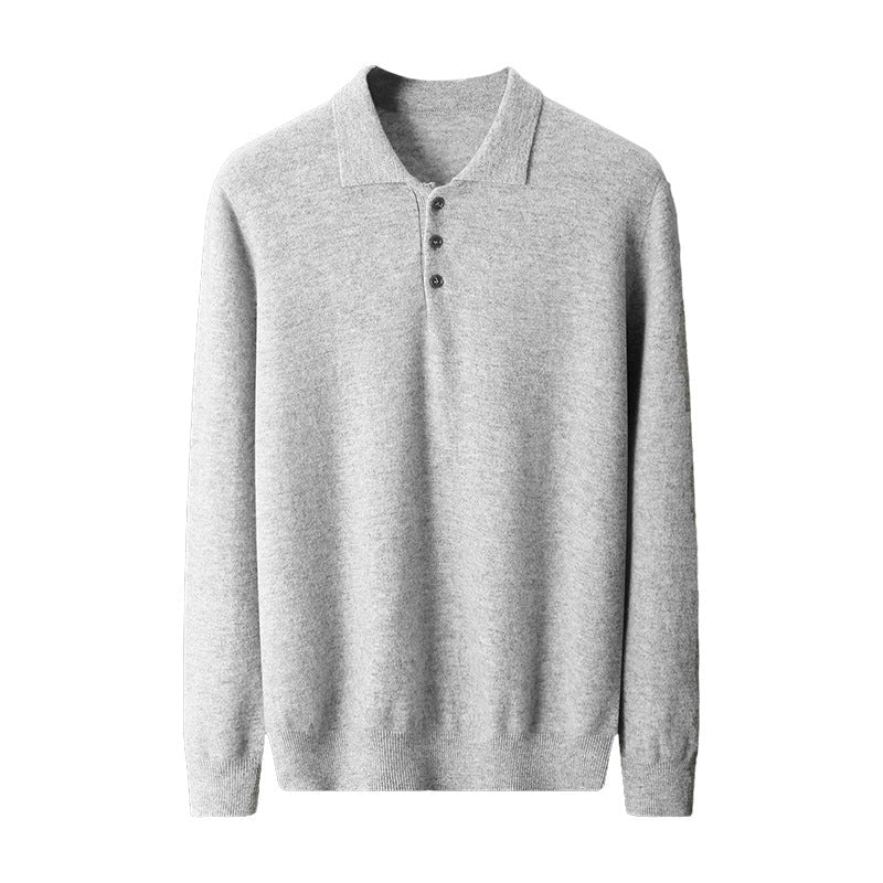 Pull col châle en cachemire pour homme — Pull-over ample, style T-shirt élégant. - IVOIRART.COM