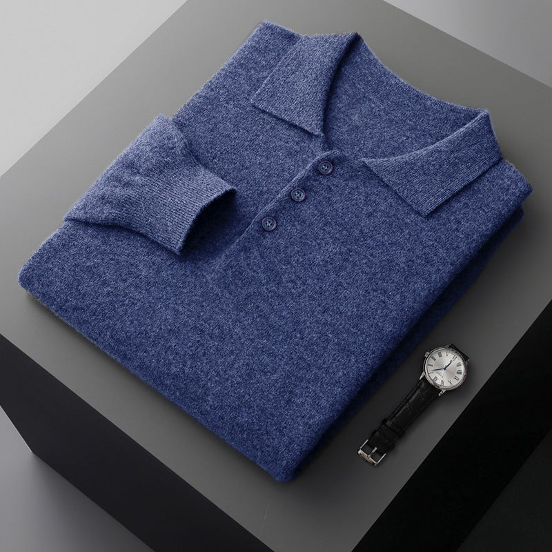 Pull col châle en cachemire pour homme — Pull-over ample, style T-shirt élégant. - IVOIRART.COM