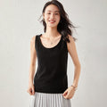 Pull en cachemire femme : camisole moulante doublure intime, tailles S à XXL chic - IVOIRART.COM