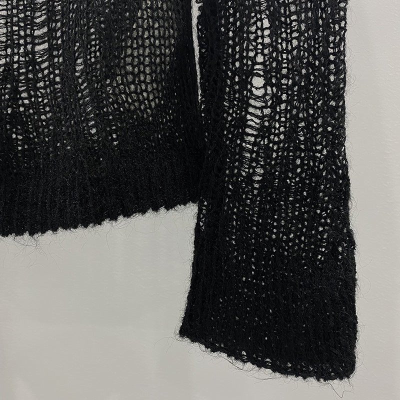 Pull en maille mohair confortable, polyvalent pour femme — top tricot tendance. - IVOIRART.COM