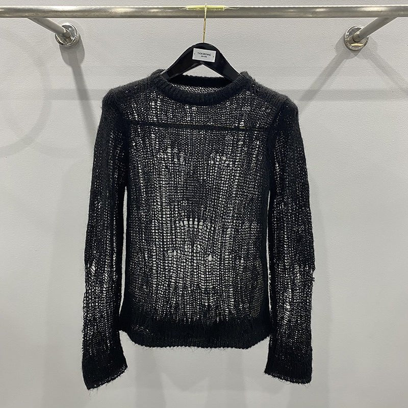 Pull en maille mohair confortable, polyvalent pour femme — top tricot tendance. - IVOIRART.COM
