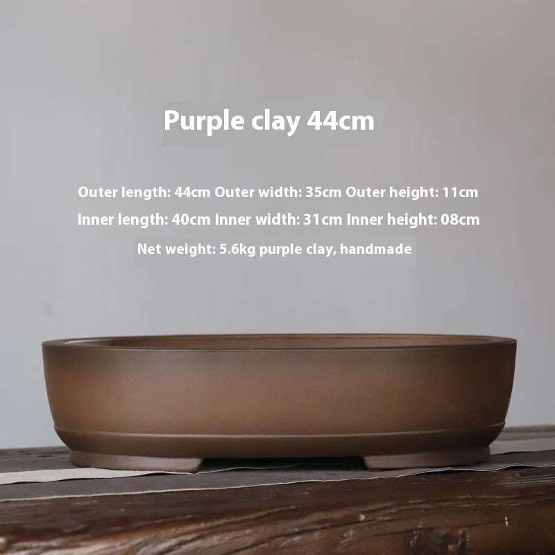 Purple Sand Flower Pot Oval Classical Indoor - IVOIRART.COM