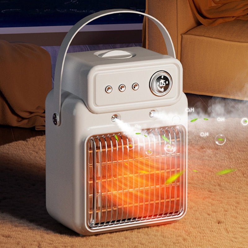 Radiateur d'Appoint 2-en-1 1200W avec Humidificateur et Protection Surchauffe - IVOIRART.COM