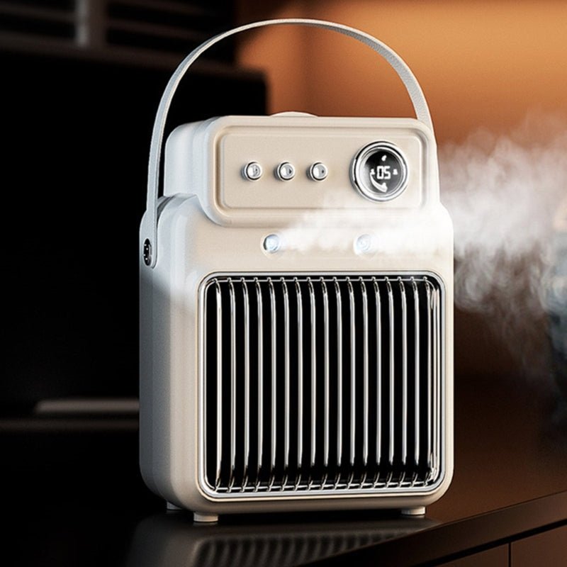Radiateur d'Appoint 2-en-1 1200W avec Humidificateur et Protection Surchauffe - IVOIRART.COM