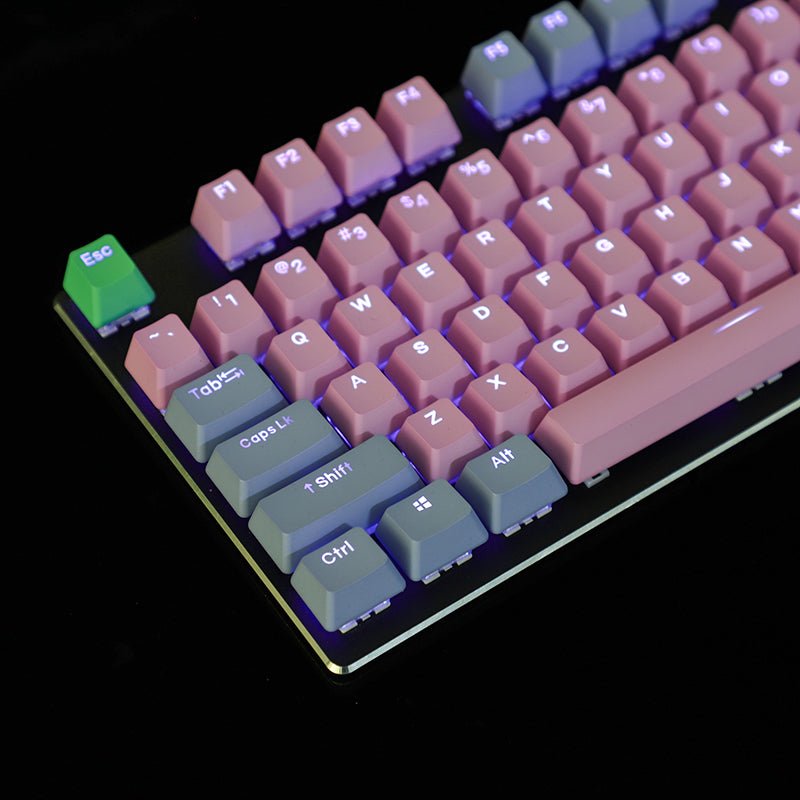 Rainbow Blue Enchantress Big Carbon 109-Key Mechanical KKeyboard Keycap - IVOIRART.COM