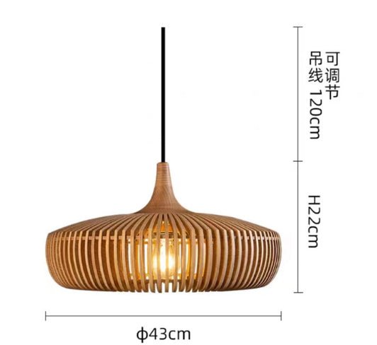 Rattan Art Chandelier In Restaurant And Tea House - IVOIRART.COM
