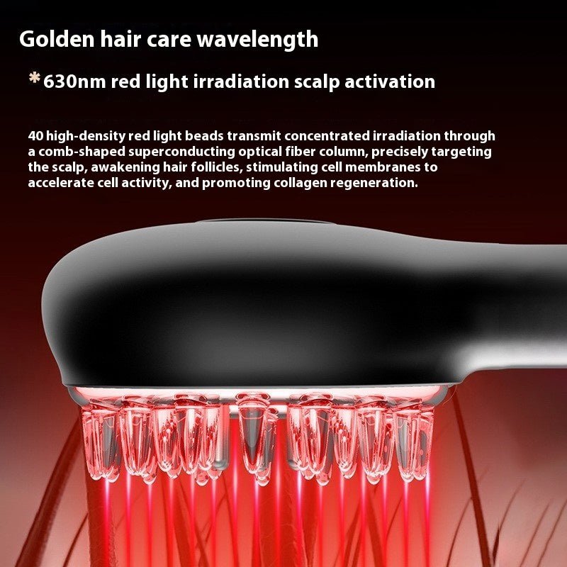 Red Light Scalp Care Scalp Cleaning Vibration Massage - IVOIRART.COM
