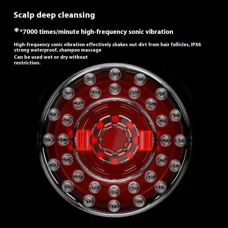 Red Light Scalp Care Scalp Cleaning Vibration Massage - IVOIRART.COM