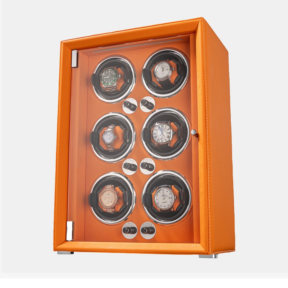 Remontoir automatique en cuir pour montres mécaniques, usage domestique élégant - IVOIRART.COM