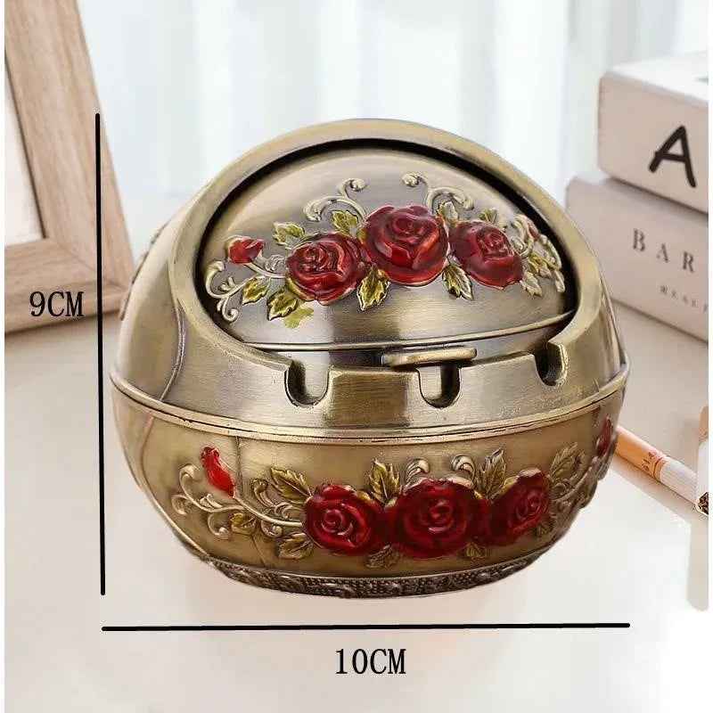 Retro Ashtray Windproof And Fall - proof Living Room Home - IVOIRART.COM