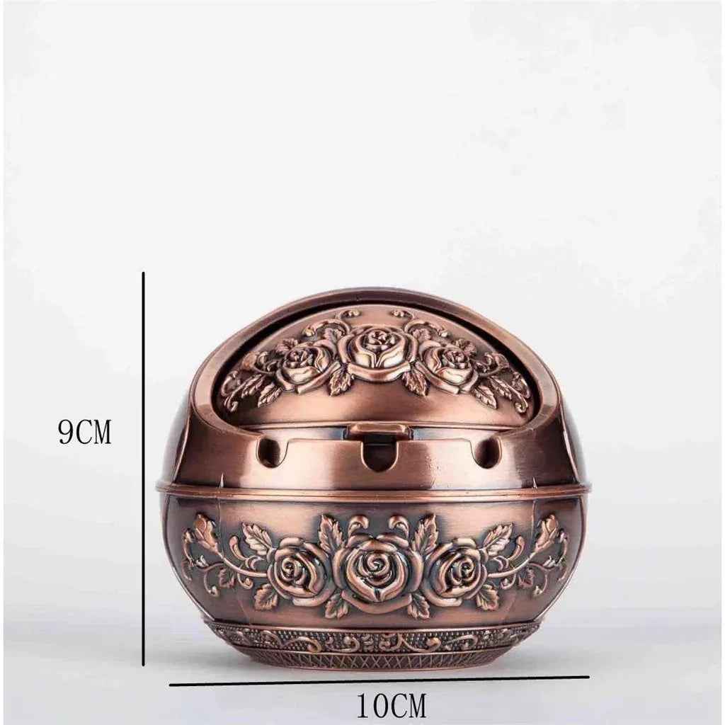 Retro Ashtray Windproof And Fall - proof Living Room Home - IVOIRART.COM