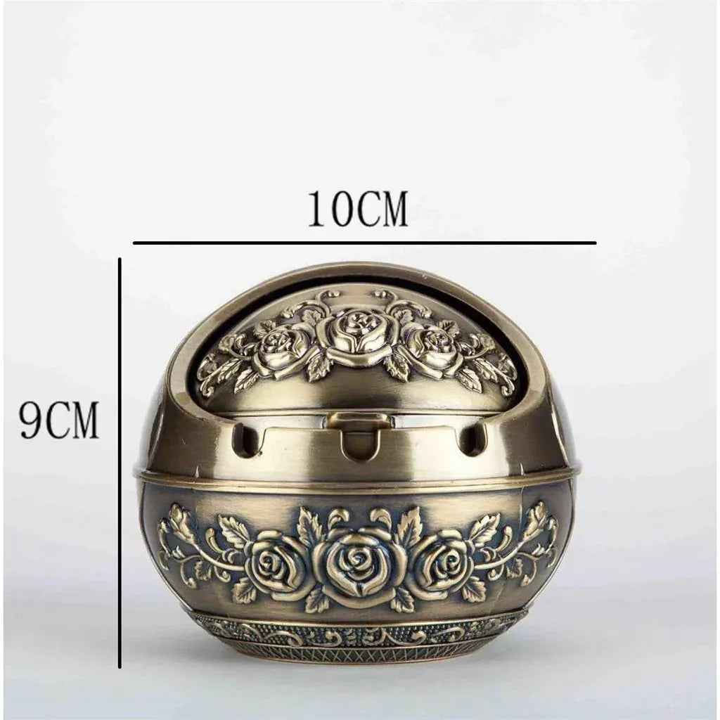 Retro Ashtray Windproof And Fall - proof Living Room Home - IVOIRART.COM