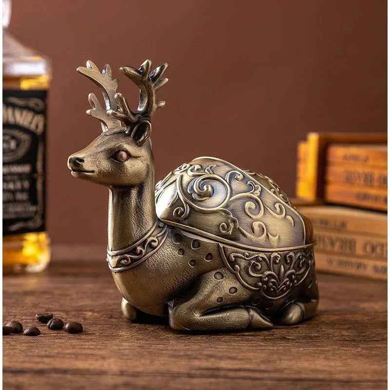 Retro Ashtray Windproof And Fall - proof Living Room Home - IVOIRART.COM