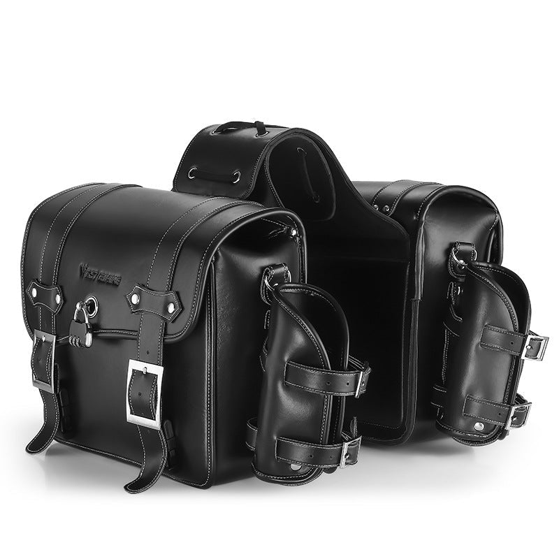 Retro Bilateral Large Capacity Leather Storage Bag - IVOIRART.COM