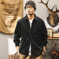 Retro Corduroy Shirt Men's Long-sleeved Casual Jacket - IVOIRART.COM