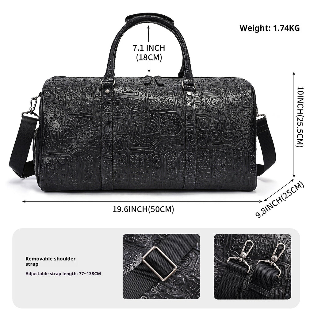 Retro Embossing Design Handbag For Men - IVOIRART.COM