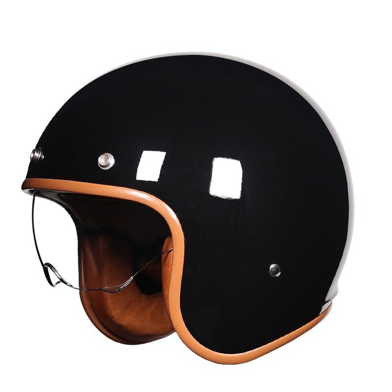 Retro Half Helmet 34 Helmet Motorcycle Helmet - IVOIRART.COM