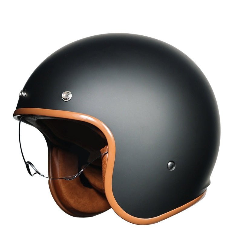 Retro Half Helmet 34 Helmet Motorcycle Helmet - IVOIRART.COM