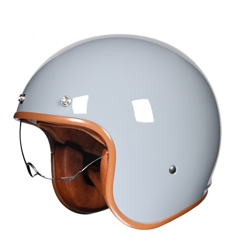 Retro Half Helmet 34 Helmet Motorcycle Helmet - IVOIRART.COM