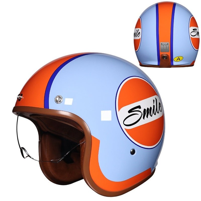 Retro Half Helmet 34 Helmet Motorcycle Helmet - IVOIRART.COM
