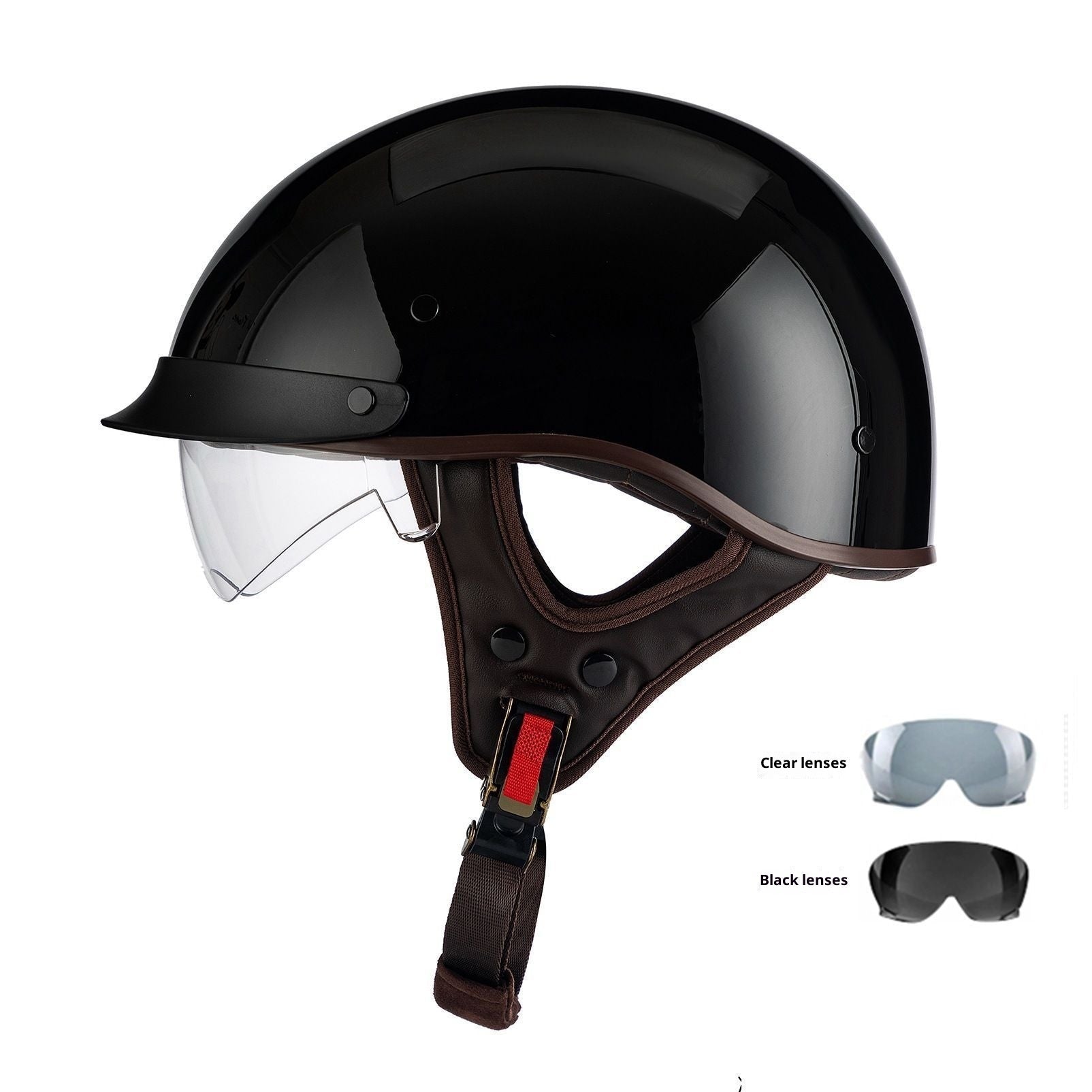 Retro Helmet Electric Motorcycle Helmet - IVOIRART.COM
