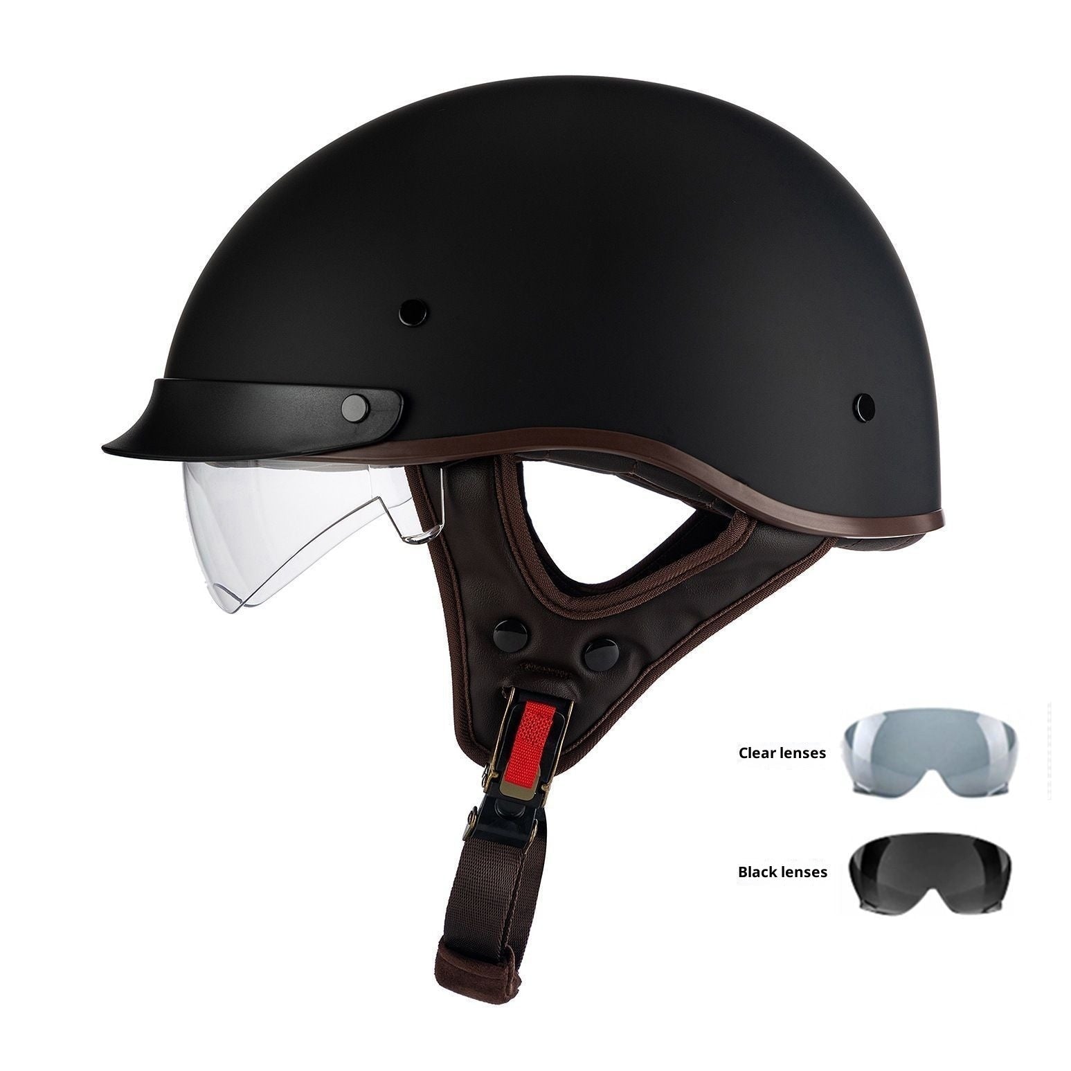 Retro Helmet Electric Motorcycle Helmet - IVOIRART.COM