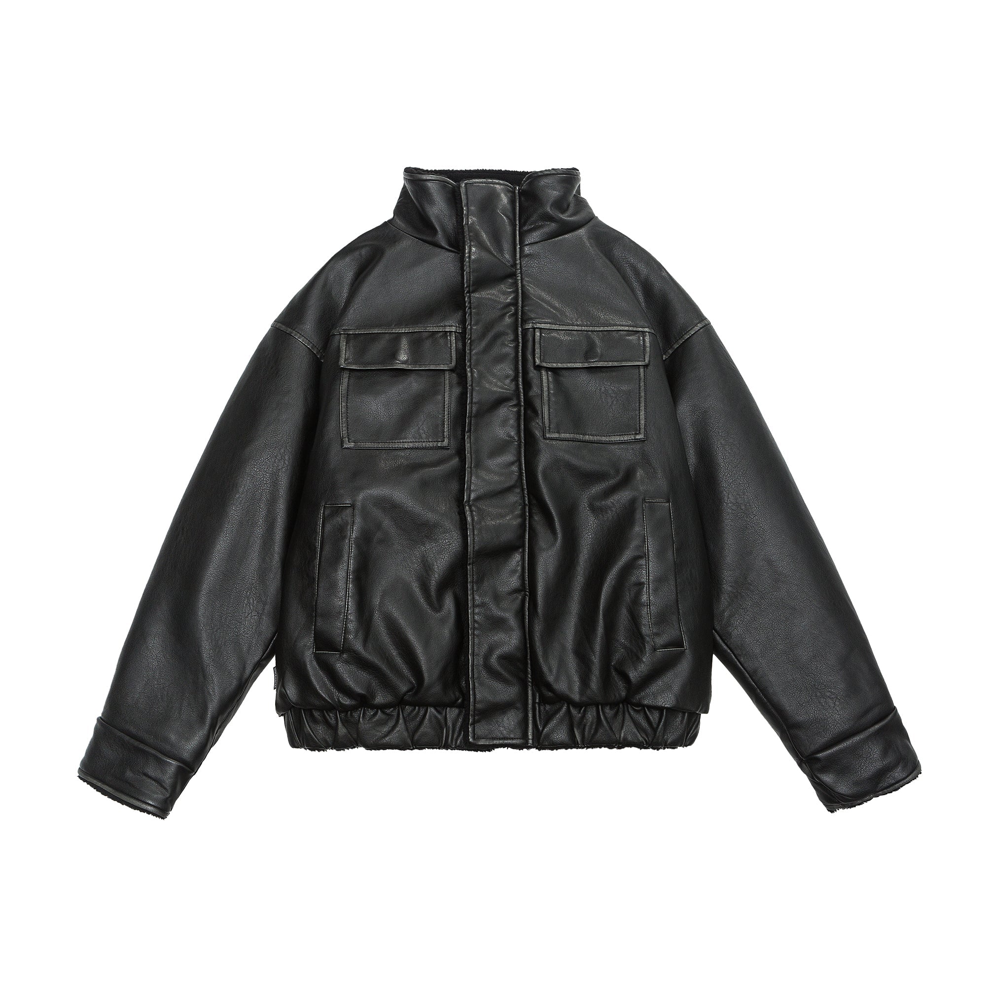 Retro Neutral Maillard Lamb Fur Coat Loose Leather Jacket Coat - IVOIRART.COM