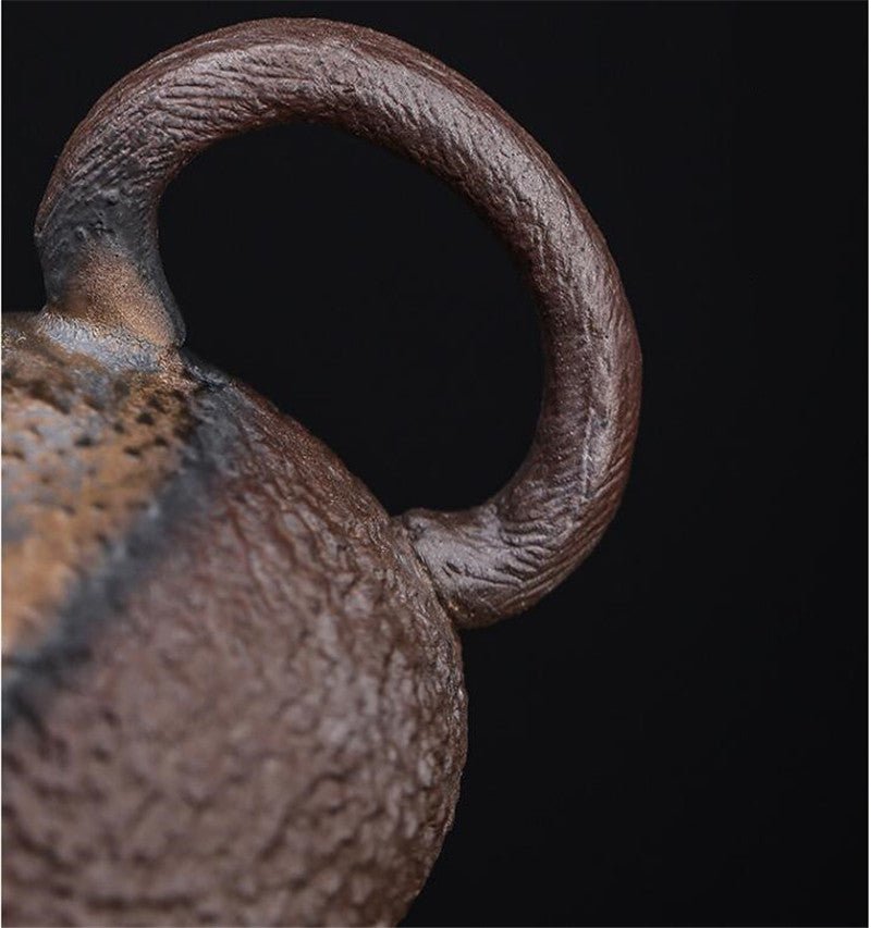 Retro Stoneware Teapot Stone Handmade Ceramic Kettle Chinese Tea Ceremony Supplies - IVOIRART.COM